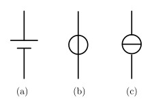 図１　電源の記号(1)