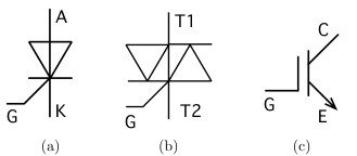 図１　電力用半導体の記号