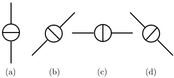 図９　縦以外の理想電流源の描き方