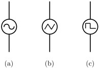 図３　信号源の記号